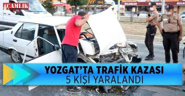 Yozgat'ta Trafik Kazası 5 kişi yaralandı