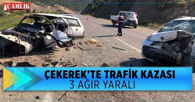 Çekerek'te trafik kazası