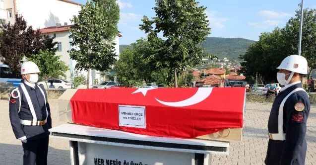 Kazada hayatını kaybeden asker toprağa verildi