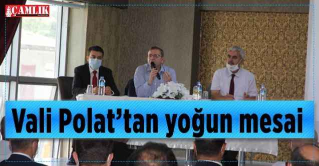 Vali Polat'tan yoğun mesai