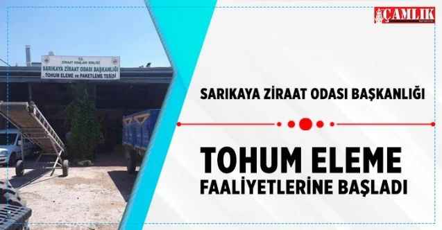 Sarıkaya Ziraat Odası Başkanlığı tohum eleme faaliyetlerine başladı