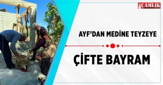 AYF'dan Medine teyzeye çifte bayram