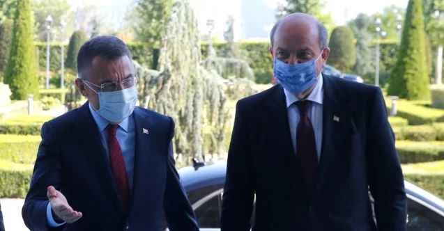 Cumhurbaşkanı Yardımcısı Oktay, KKTC Başbakanı Tatar ile görüştü