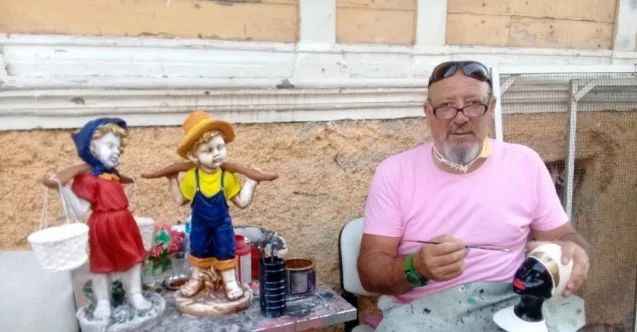 25 yıllık kaleci heykel ve boyama sanatına el attı