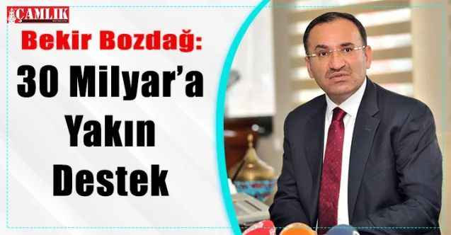 AK Parti Yozgat Milletvekili Bekir Bozdağ: 30 Milyar’a Yakın Destek