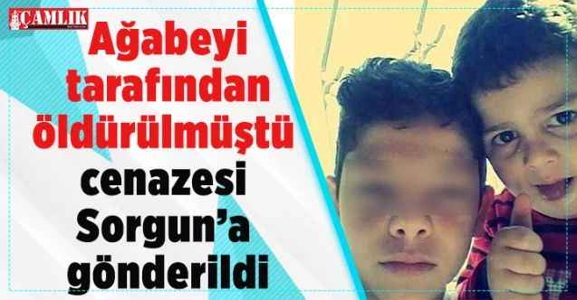 8 yaşındaki oğlu ağabeyi tarafından öldürülen babanın çaresiz duruşu yürekleri burktu. Cenaze Sorgun'a gönderildi