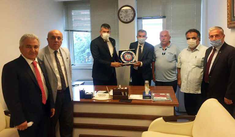 Türkiye Ziraat Odaları Birliği Yönetim Kurulu Üyesi Elmalı'ya Hemşeri Ziyareti