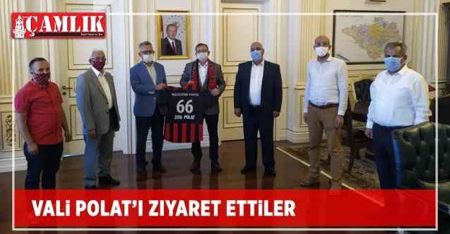 Vali Polat’ı ziyaret ettiler