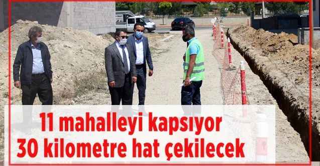 Akdağmadeni'nde doğalgaz çalışmaları başladı