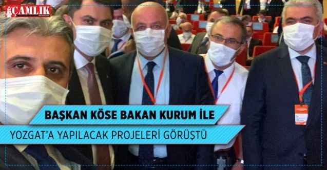 Başkan Köse Bakan Kurum ile Yozgat'ta yapılacak projeleri görüştü