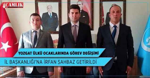Yozgat Ülkü Ocakları İl Başkanlığı'na İrfan Şahbaz getirildi