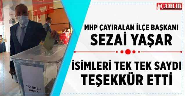 MHP Çayıralan İlçe Başkanı Sezai Yaşar teşekkür etti