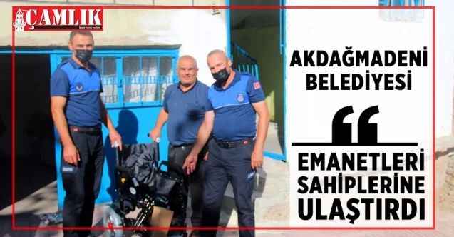 Akdağmadeni Belediyesi Emaneti sahiplerine ulaştırdı