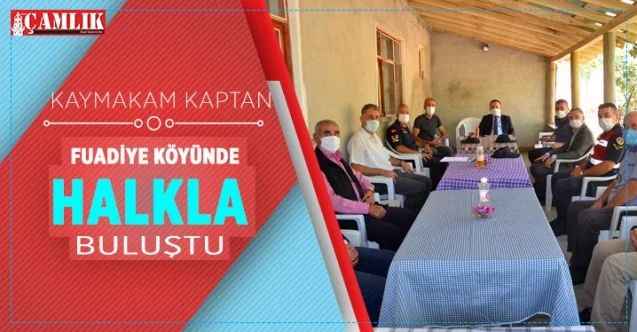 Çekerek Kaymakamı Hüseyin Kaptan Fuadiye Köyünde halk günü toplantısı yaptı
