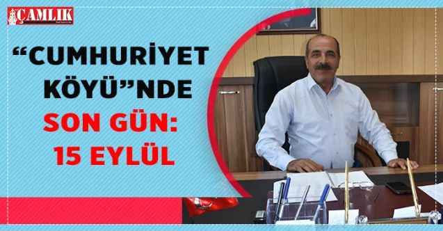 Başkan Codar; “Proje bir şahsa ve partiye ait değil, tüm Çayıralanlıları’ın”  “CUMHURİYET KÖYÜ”NDE  SON GÜN: 15 EYLÜL
