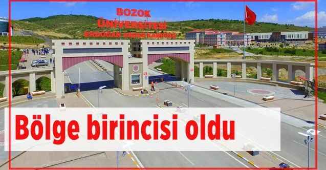 Yozgat Bozok Üniversitesi bölge birincisi oldu