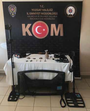 Yozgat’ta 9 parça tarihi eser ele geçirildi