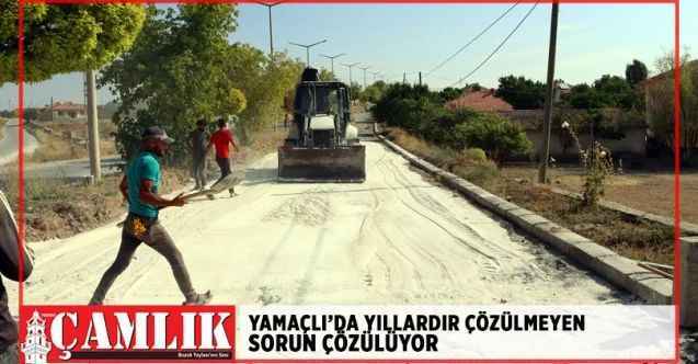 Yamaçlı'da yılların yol sorunu çözülüyor