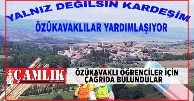 Çekerek Özükavak Beldesinde Öğrenciler İçin Seferber Oldular