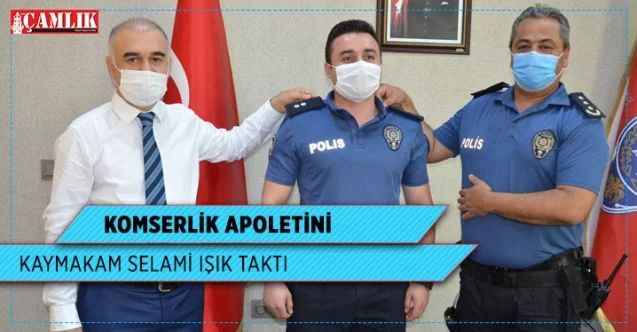 Komiserlik Apoletini Kaymakam Selami Işık taktı