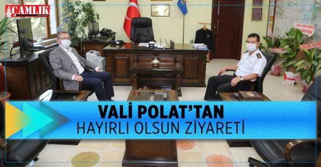 Yozgat Valisi Polat, İl Jandarma Komutanlığı'na atanan Kıdemli Albay Ali Sefa Yılmaz'a hayırlı olsun ziyaretinde bulundu