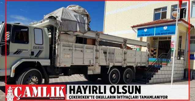 Çekerek'te yapımı devam eden Beceri ve Tasarın Atölyelerinin ihtiyaçları tamamlanıyor