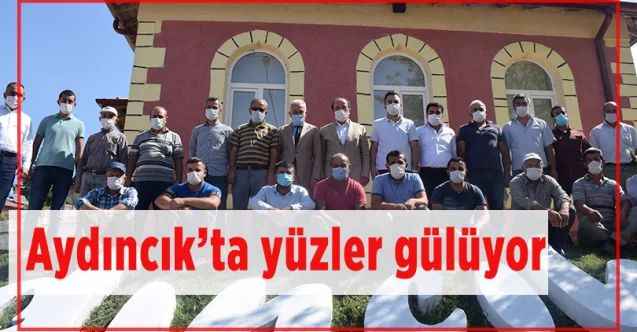 Aydıncık’ta yüzler gülüyor
