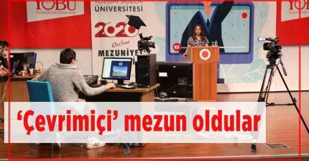 Yozgat Bozok Üniversitesi'nde Çevrimiçi mezun oldular