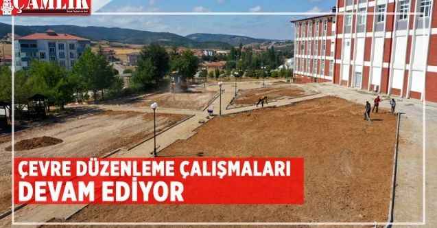 Akdağmadeni MYO çevre düzenleme çalışmaları devam ediyor