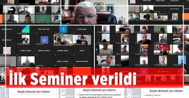 Yozgat'ta Eğitim Yönetiminde Yeni Yaklaşımlar konulu seminer verildi.
