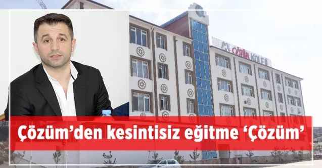 Yozgat Çözüm Koleji, sınıfı eve taşıdı