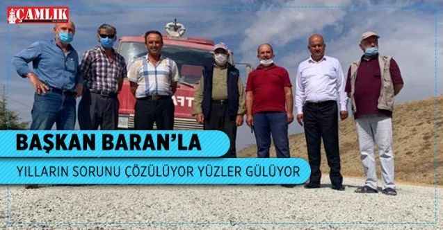 Yeniyer Belde Belediye Başkanı Baran Eğlence Mahallesinin sorununu çözüme kavuşturuyor