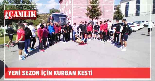 Yeni sezon için kurban kesti