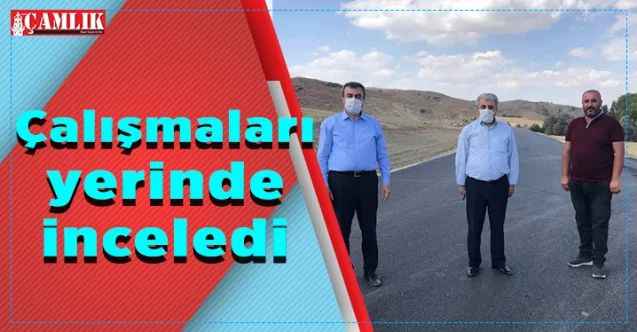 İl Genel Meclisi Üyesi İrfan Coşgun, çalışmaları yerinde inceledi