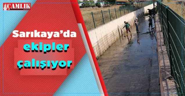 Sarıkaya’da ekipler çalışıyor