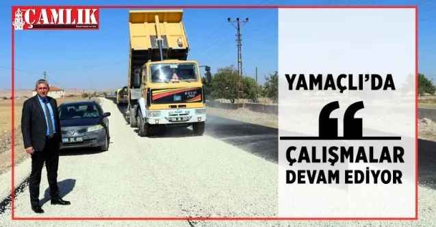 Yamaçlı'da yol çalışmaları devam ediyor