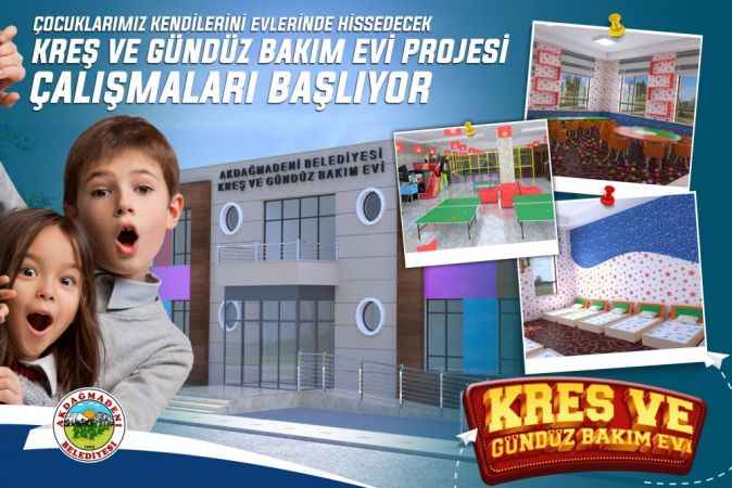 Akdağmadeni Belediyesi Kreş ve Gündüz Bakımevi projesi çalışmalarını başlattı