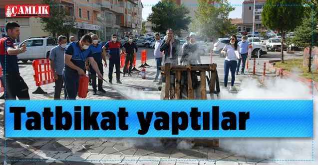 Sorgun Belediye personeline yangın tatbikatı yapıldı