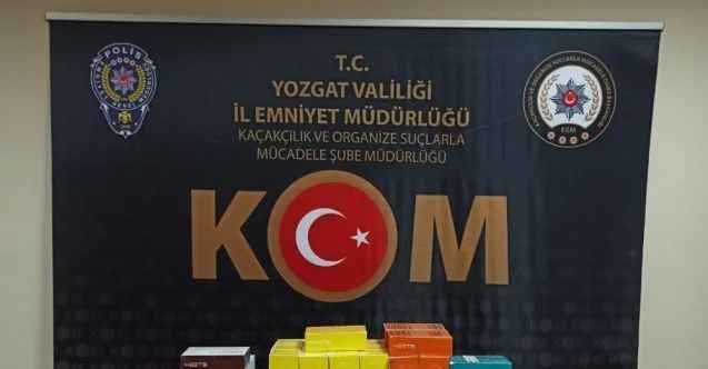 Yozgat’ta 830 paket kaçak elektronik sigara kartuşu ele geçirildi
