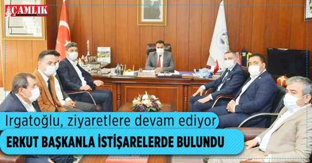 MHP İl Başkan Adayı Tekin Irgatoğlu, Sorgun Belediye Başkanı Erkut Ekinci'yi Ziyaret etti
