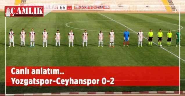Yozgatspor 1959 FK, Ceyhanspor'u konuk ediyor