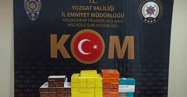 Yozgat'ta kaçak elektronik sigara kartuşu ele geçirildi