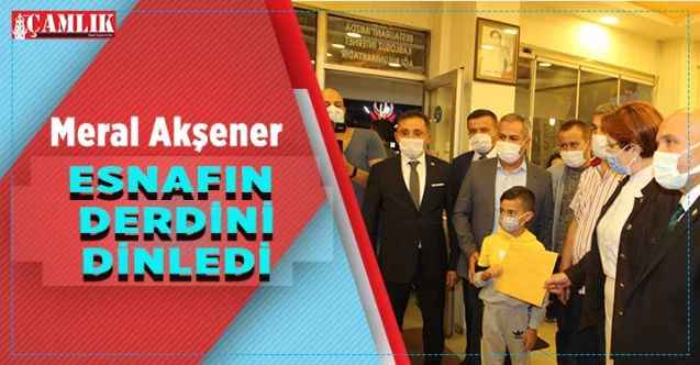 İYİ Parti Genel Başkanı Meral Akşener, Yozgat'ta esnafın derdini dinledi