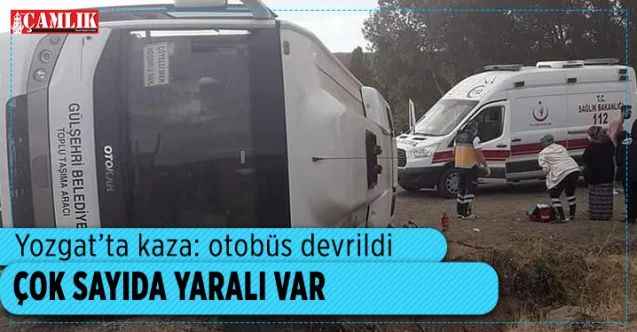 Yozgat'ta kaza meydana geldi: 17 yaralı