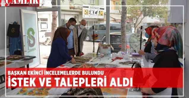 Başkan Ekinci, halk eğitim merkezi kursiyerlerini ziyaret etti