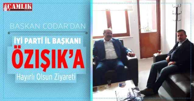Çayıralan Belediye Başkanı Codar'dan İYİ Parti İl Başkanı Özışık'a hayırlı olsun ziyareti