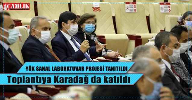 Yozgat Bozok Üniversitesi Rektörü Prf Dr. Ahmet Karadağ, YÖK Sanal Laboratuvar Projesi tanıtım toplantısına katıldı