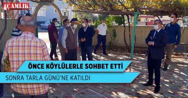 Vali Polat Kuşçu Köyü'nde Tarla Günü'ne katıldı