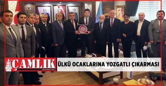 Ankara Yozgatlı Dernekler Federasyonu Başkanı Ahmet Koç ve yönetimi Ülkü Ocakları Genel Merkezinde