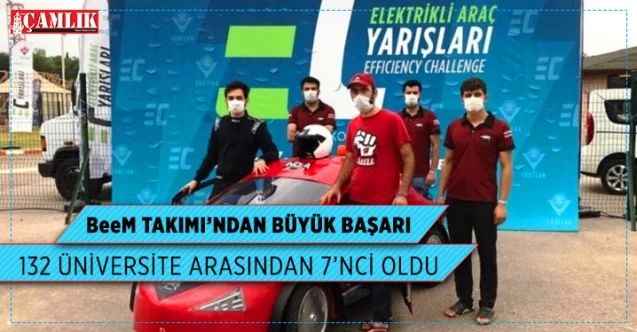 Bozok Üniversitesi Beem Takımı elektrikli araç yarışlarında 7'nci oldu